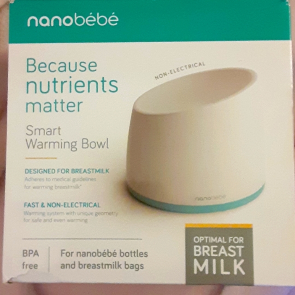 Nanobebe smart warming bowl Breast milk non-electrical Fast Zero fuss NEW
